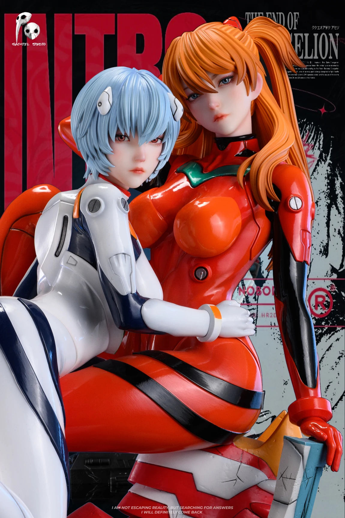 1/4 Scale Asuka Langley Soryu & Ayanami Rei-EVA-SACHIEL STUDIO 1