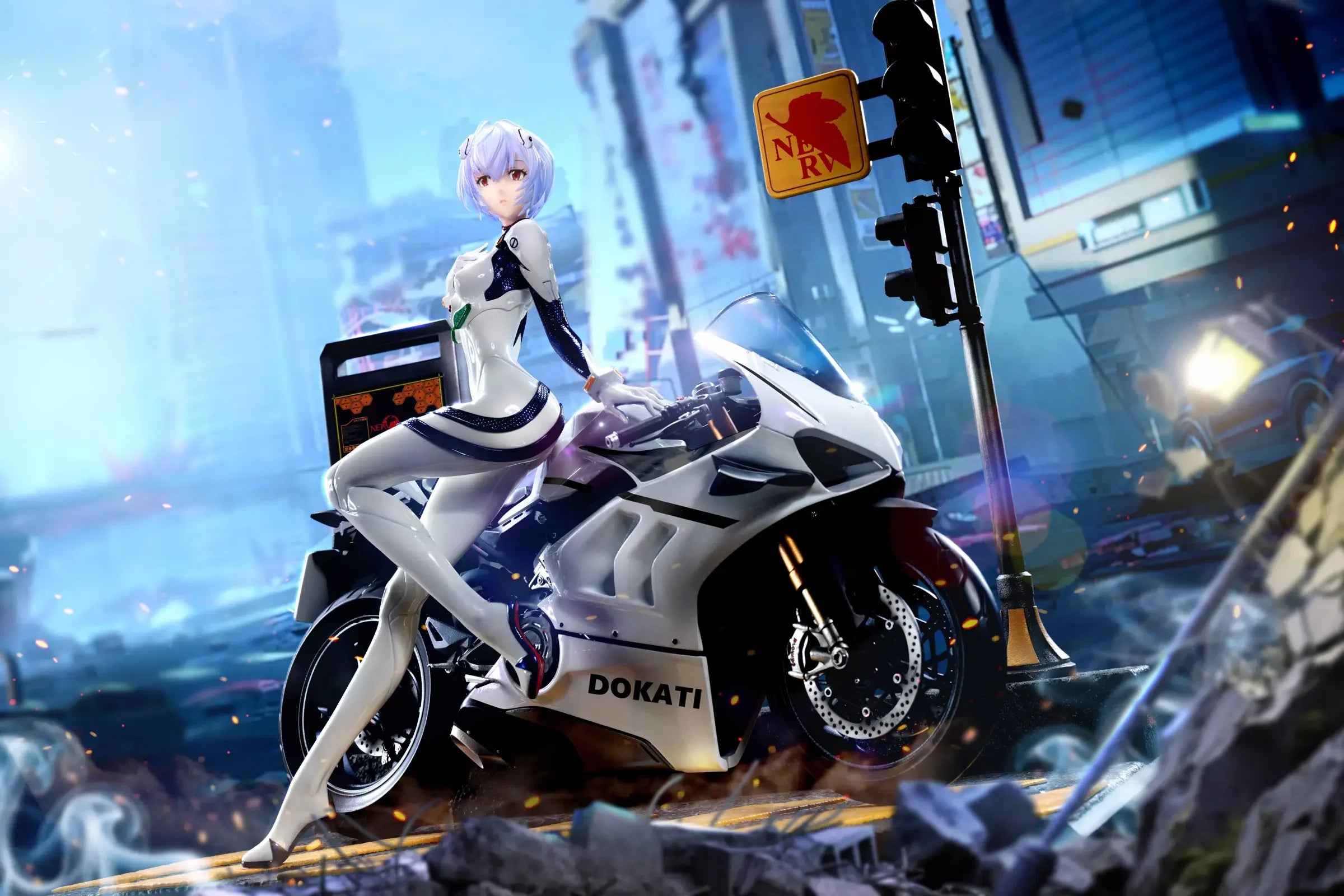 1/6 Scale Riding Motorcycle Rei Ayanami-KOL brother Studios 1