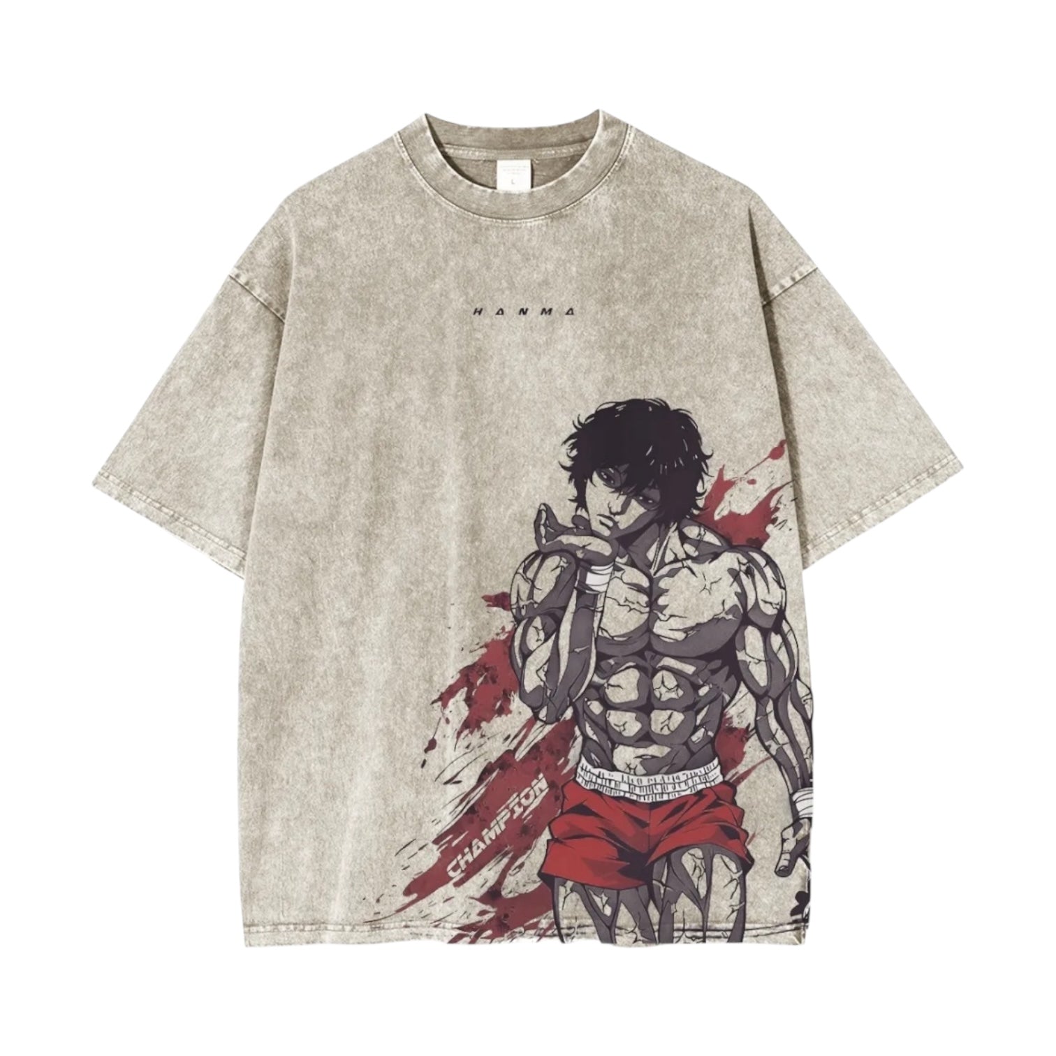 Baki Hanma Washed T-shirt