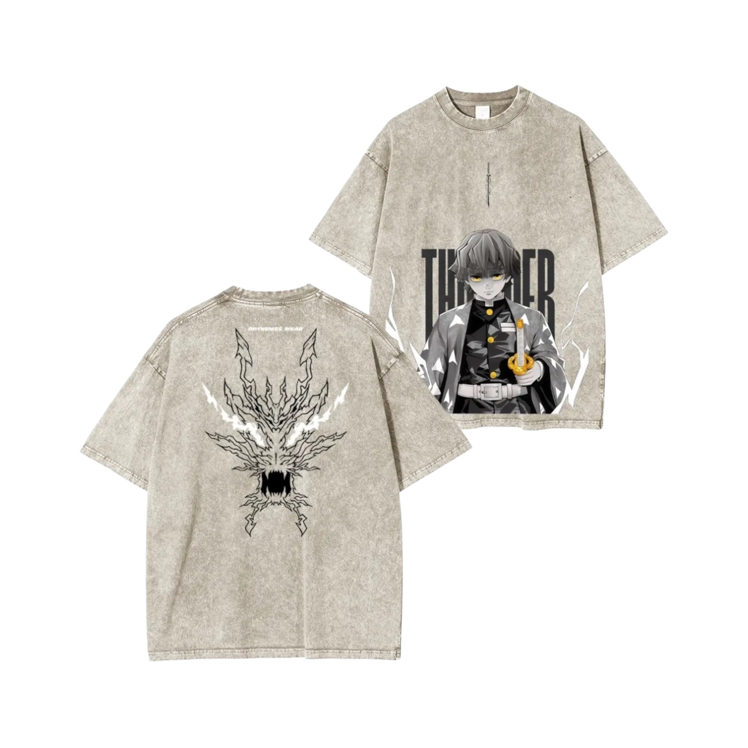 Zenitsu Demon Slayer Unisex Washed Tee