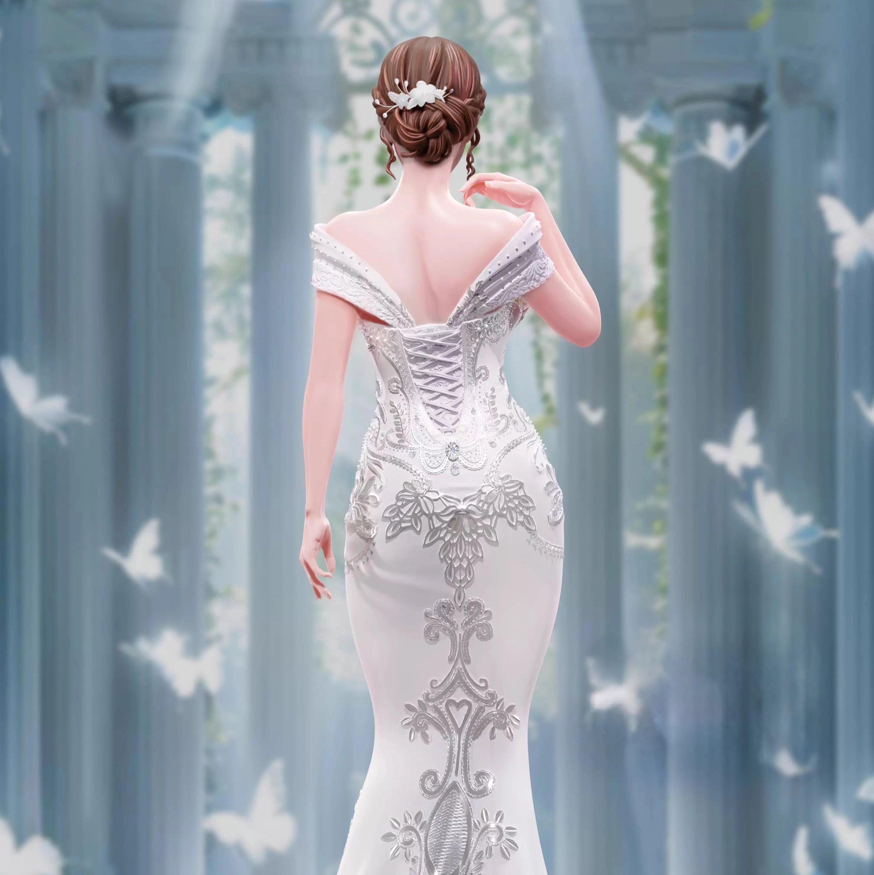 1/6 Scale Pure White Dressed Mikami Yua-Honey select Studio