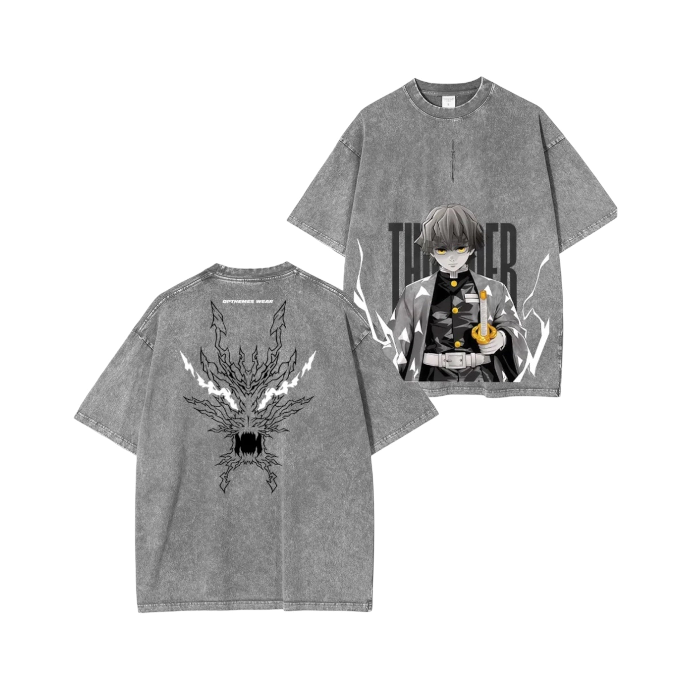 Zenitsu Demon Slayer Unisex Washed Tee