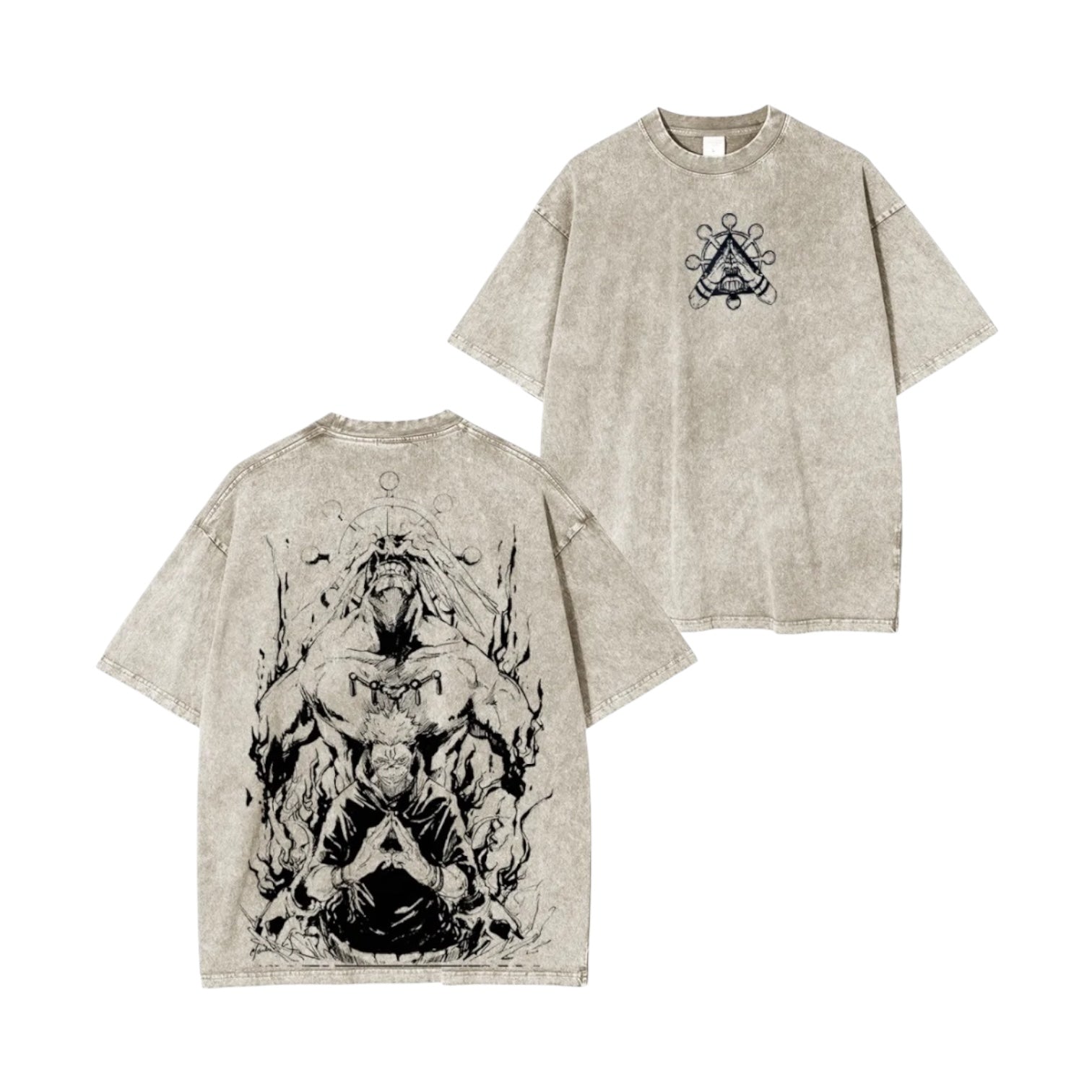 Sukuna & Mahoraga Vintage Washed Unisex T-Shirt